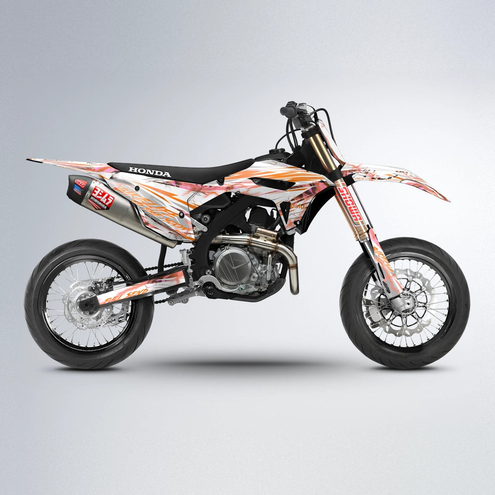 DIVINE Honda supermoto graphics kit in Orange