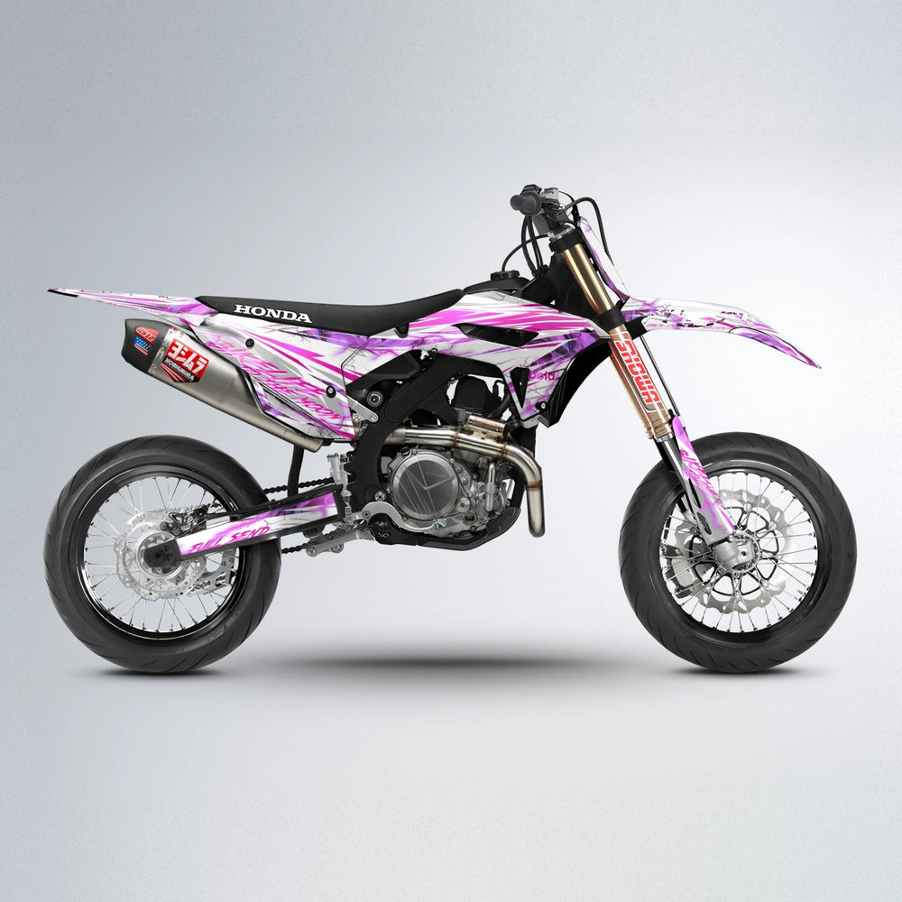 DIVINE Honda supermoto graphics kit in Pink