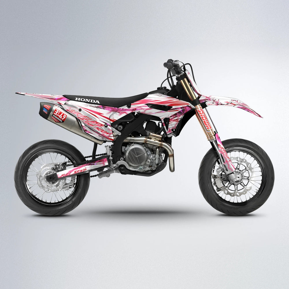 DIVINE Honda supermoto graphics kit in Red