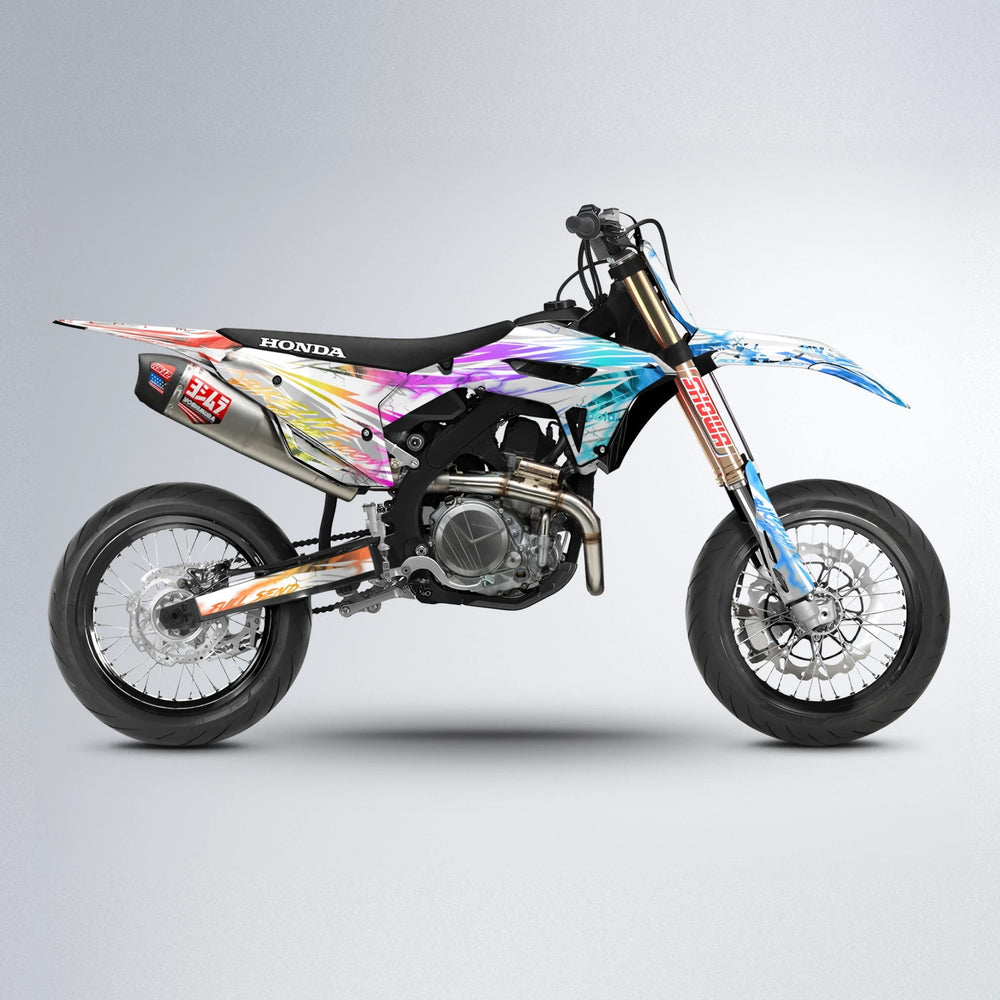 DIVINE Honda supermoto graphics kit in Sunset Fade