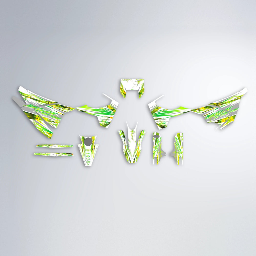 DIVINE Husqvarna 701 graphics kit parts layout in Green