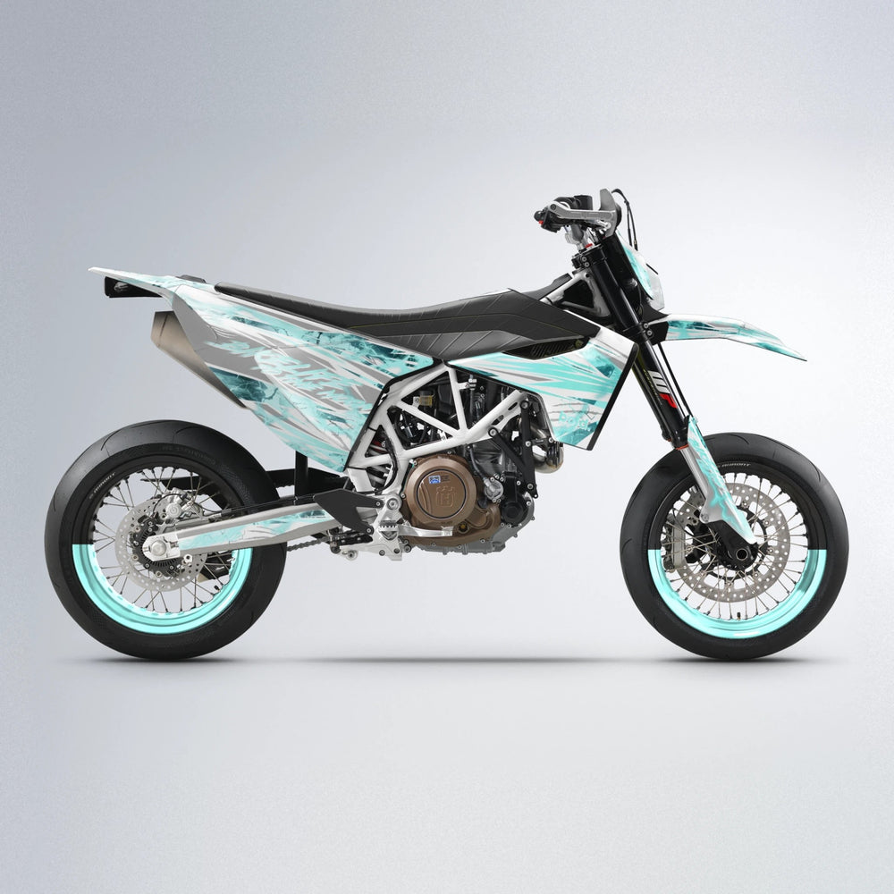 DIVINE Husqvarna 701 supermoto graphics kit in Mint