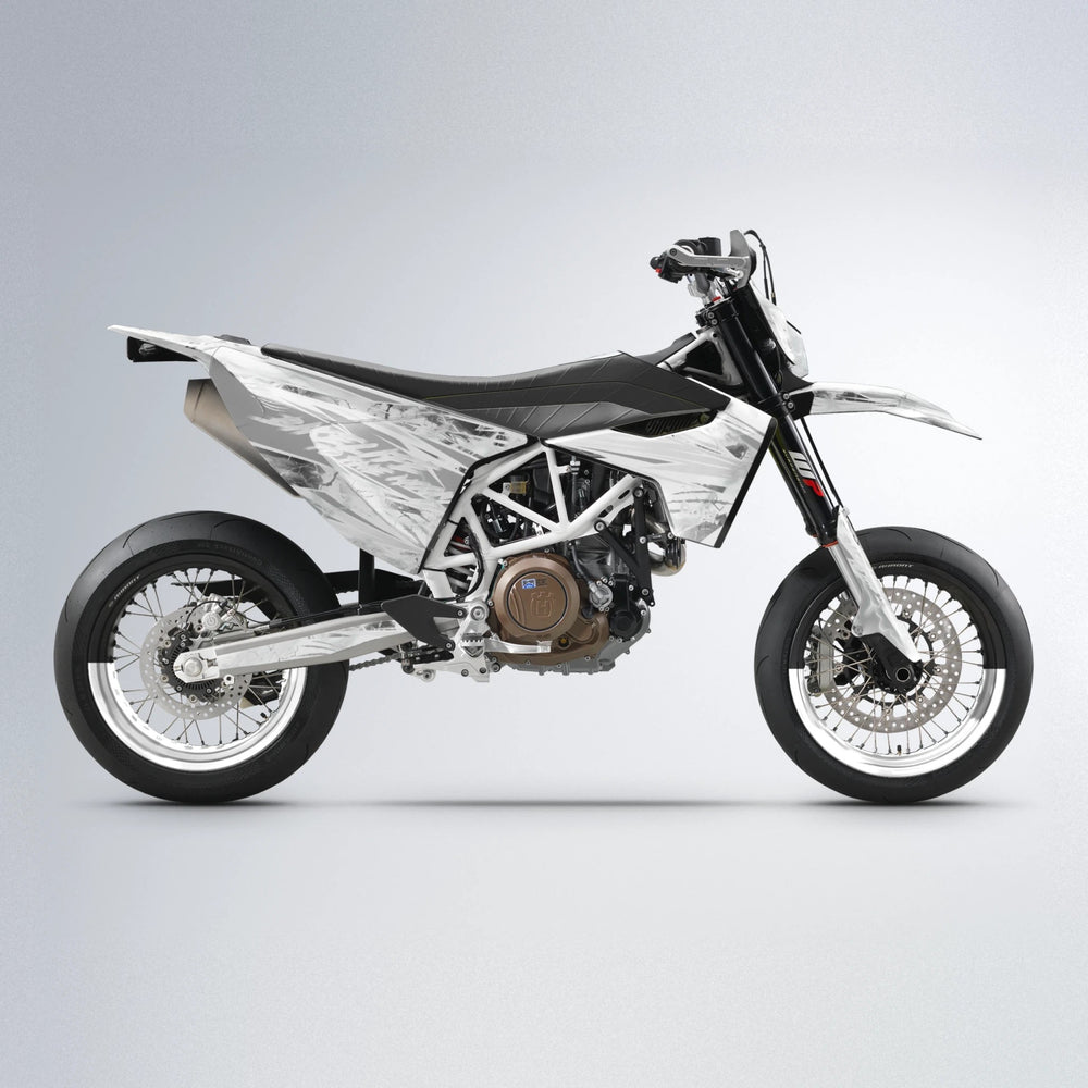 DIVINE Husqvarna 701 supermoto graphics kit in White