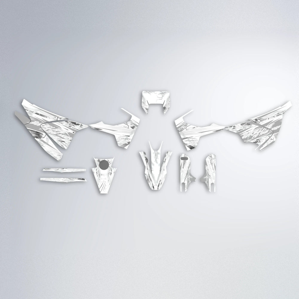 DIVINE Husqvarna 701 graphics kit parts layout in White