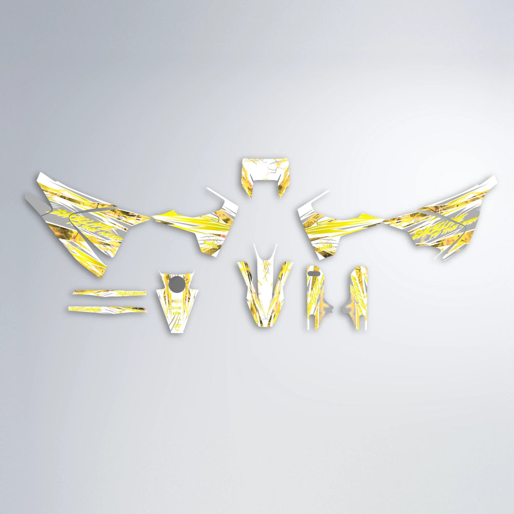 DIVINE Husqvarna 701 graphics kit parts layout in Yellow