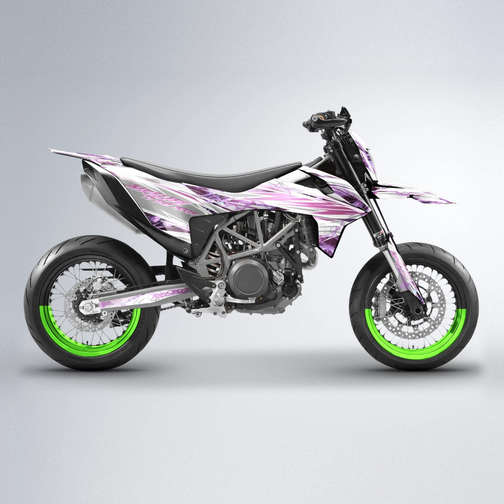 DIVINE KTM SMC 690 supermoto graphics kit in Green