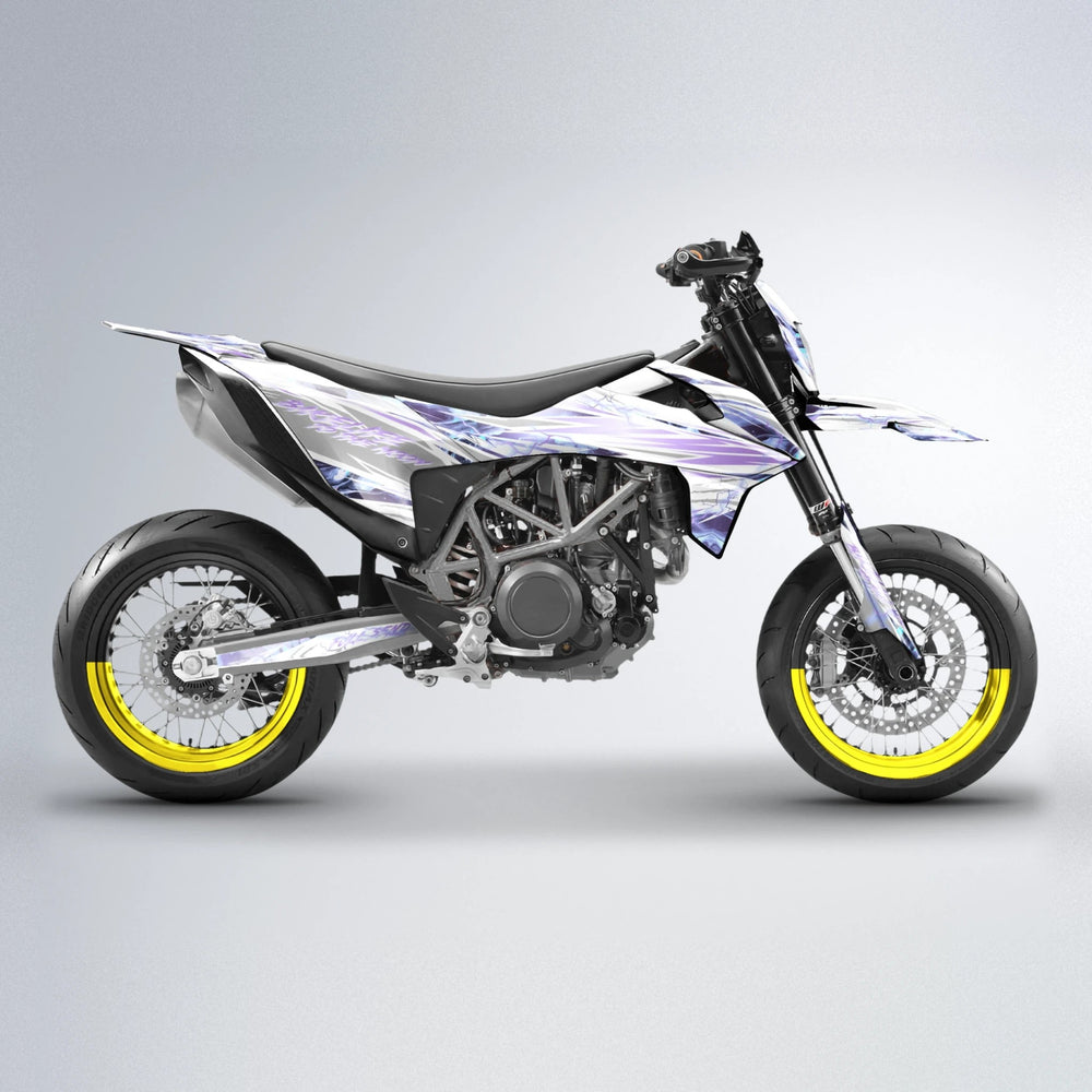 DIVINE KTM SMC 690 supermoto graphics kit in Yellow