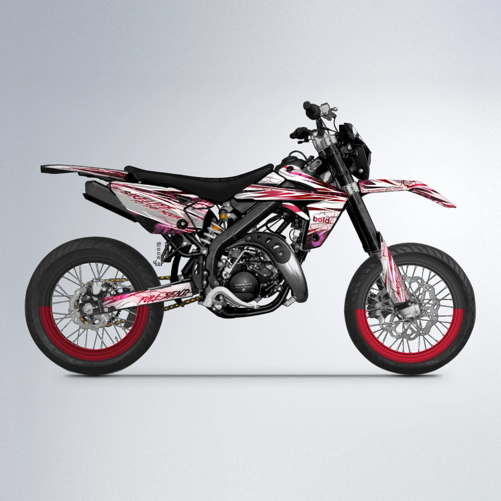 DIVINE Rieju MRT supermoto graphics kit in Black & Red