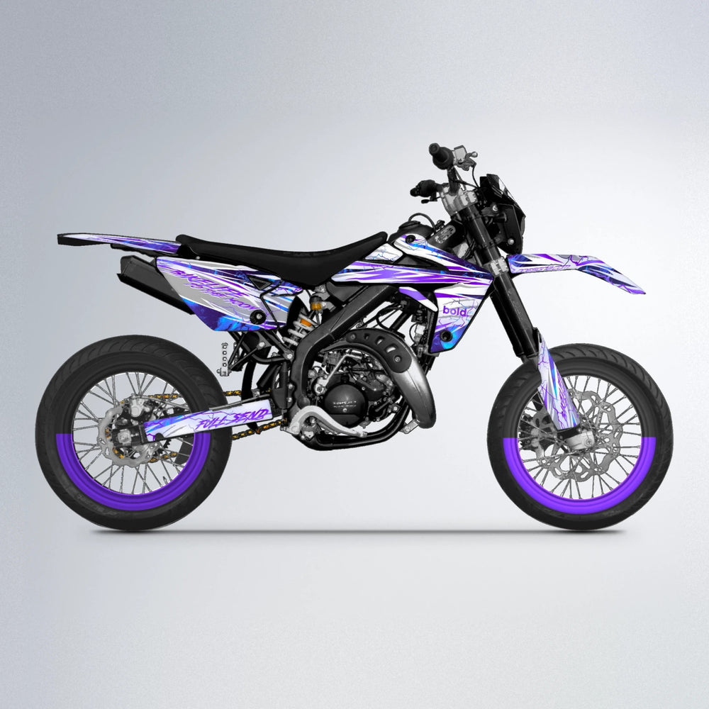 DIVINE Rieju MRT supermoto graphics kit in Purple