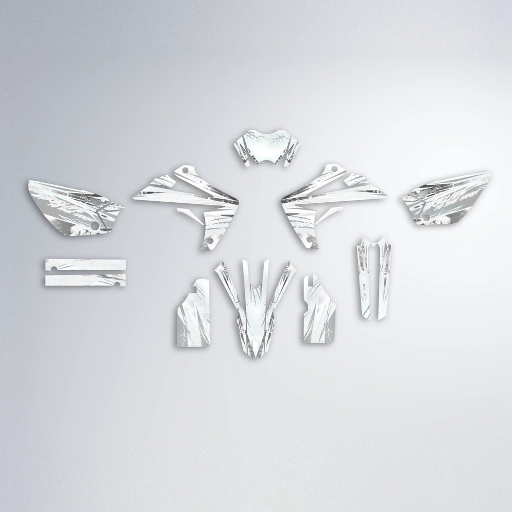 DIVINE Rieju MRT graphics kit parts layout in White