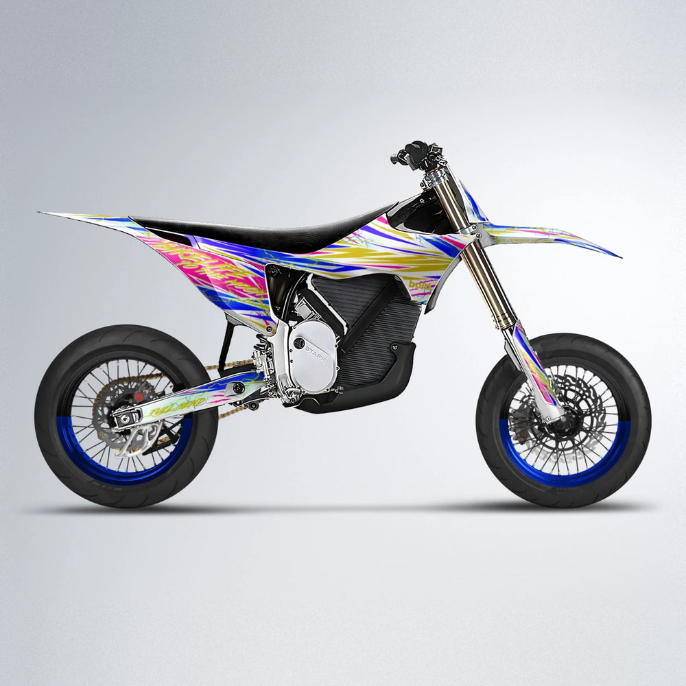 DIVINE Stark Varg SM supermoto graphics kit in Blue