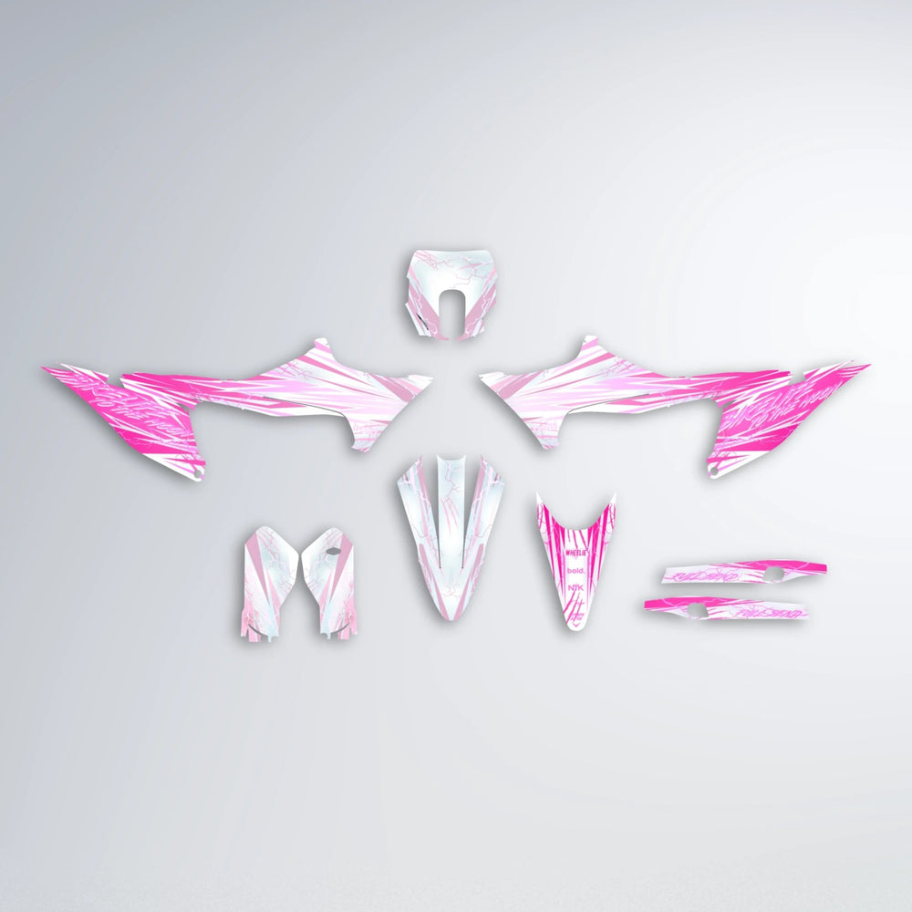 DIVINE Stark Varg SM graphics kit parts layout in Flamingo
