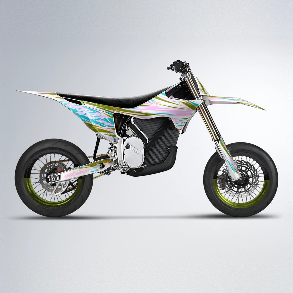 DIVINE Stark Varg SM supermoto graphics kit in Olive