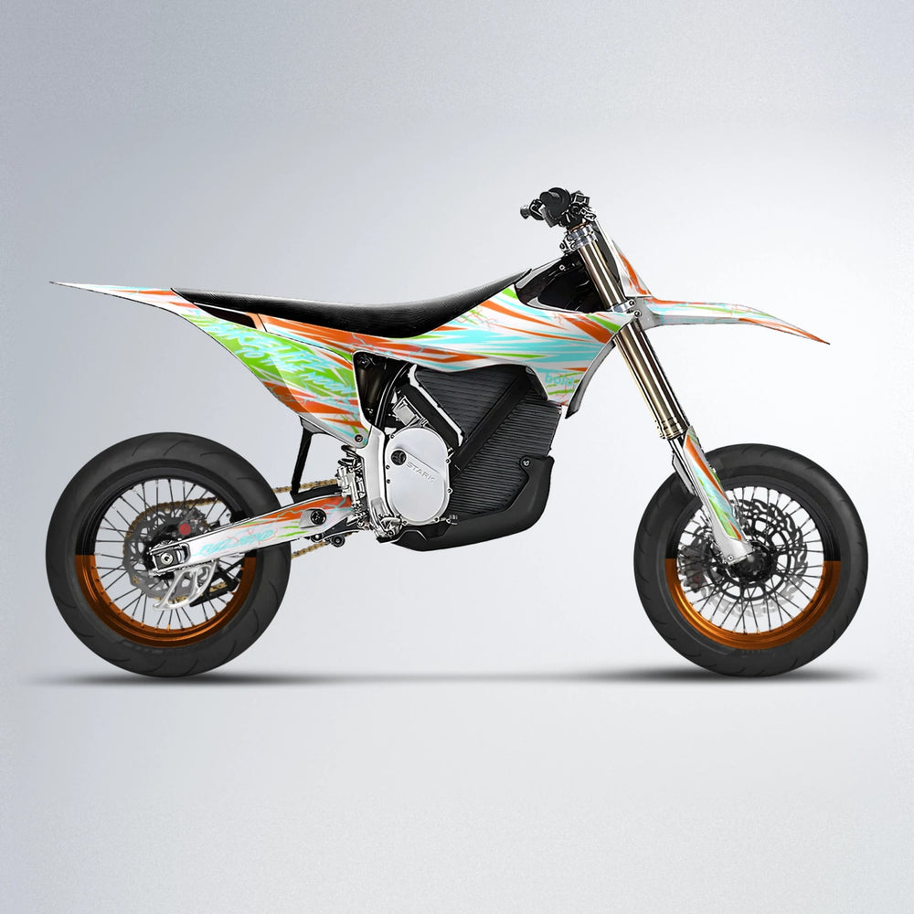 DIVINE Stark Varg SM supermoto graphics kit in Orange