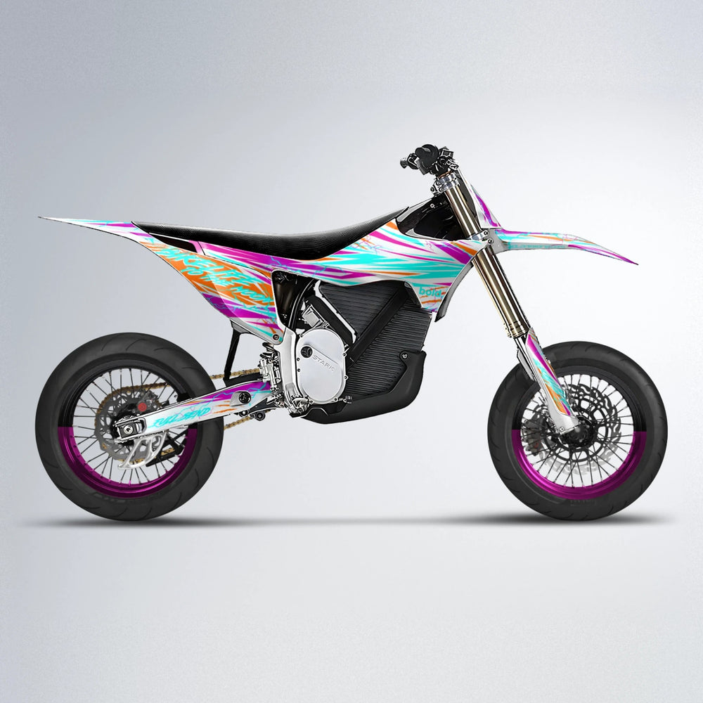 DIVINE Stark Varg SM supermoto graphics kit in Pink