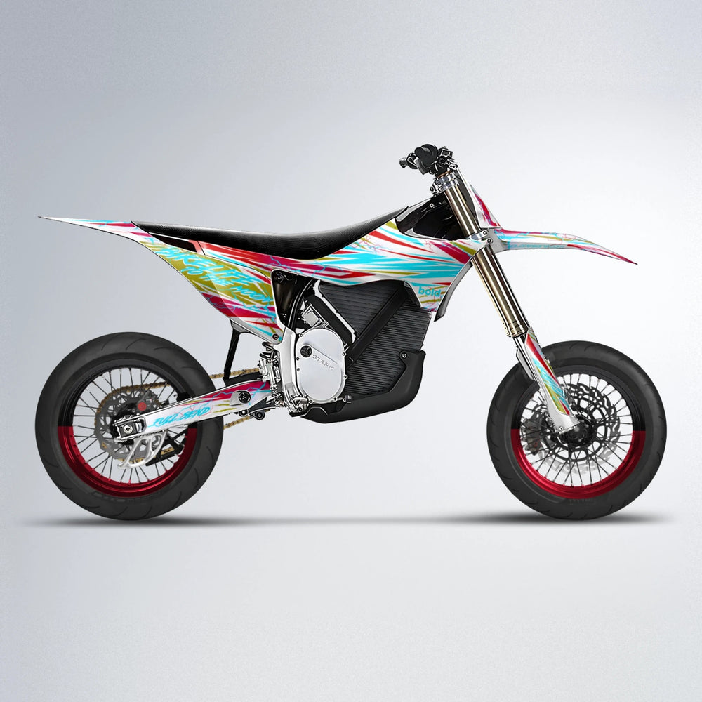DIVINE Stark Varg SM supermoto graphics kit in Red