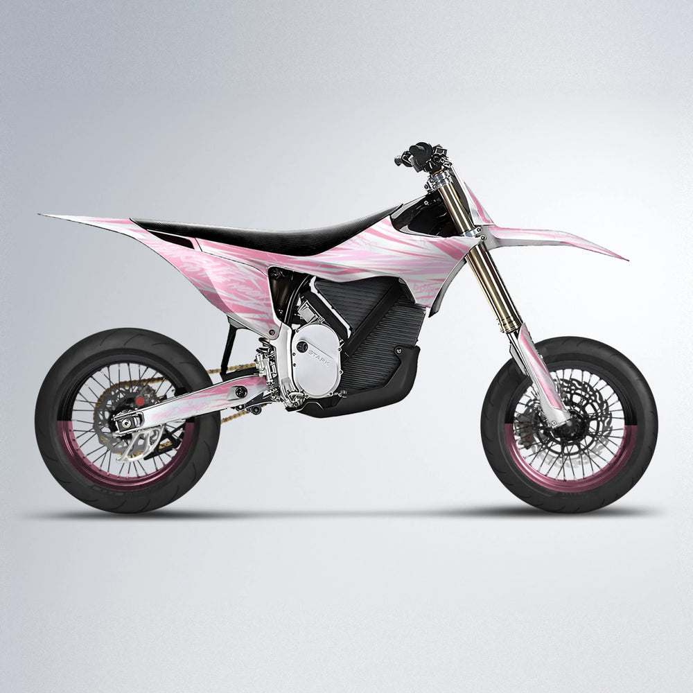 DIVINE Stark Varg SM supermoto graphics kit in Sakura Pink