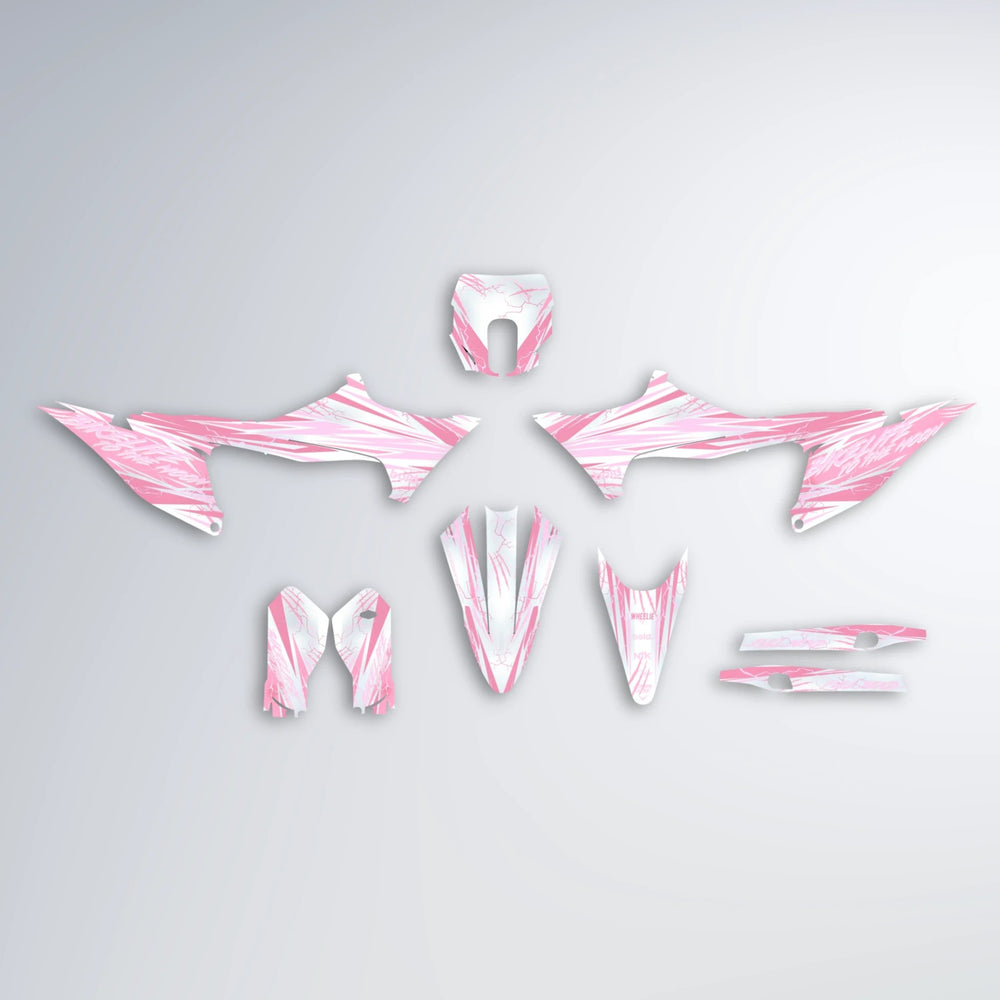 DIVINE Stark Varg SM graphics kit parts layout in Sakura Pink