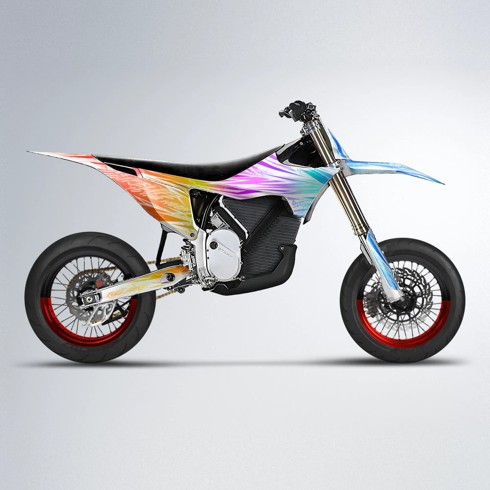 DIVINE Stark Varg SM supermoto graphics kit in Sunset Fade