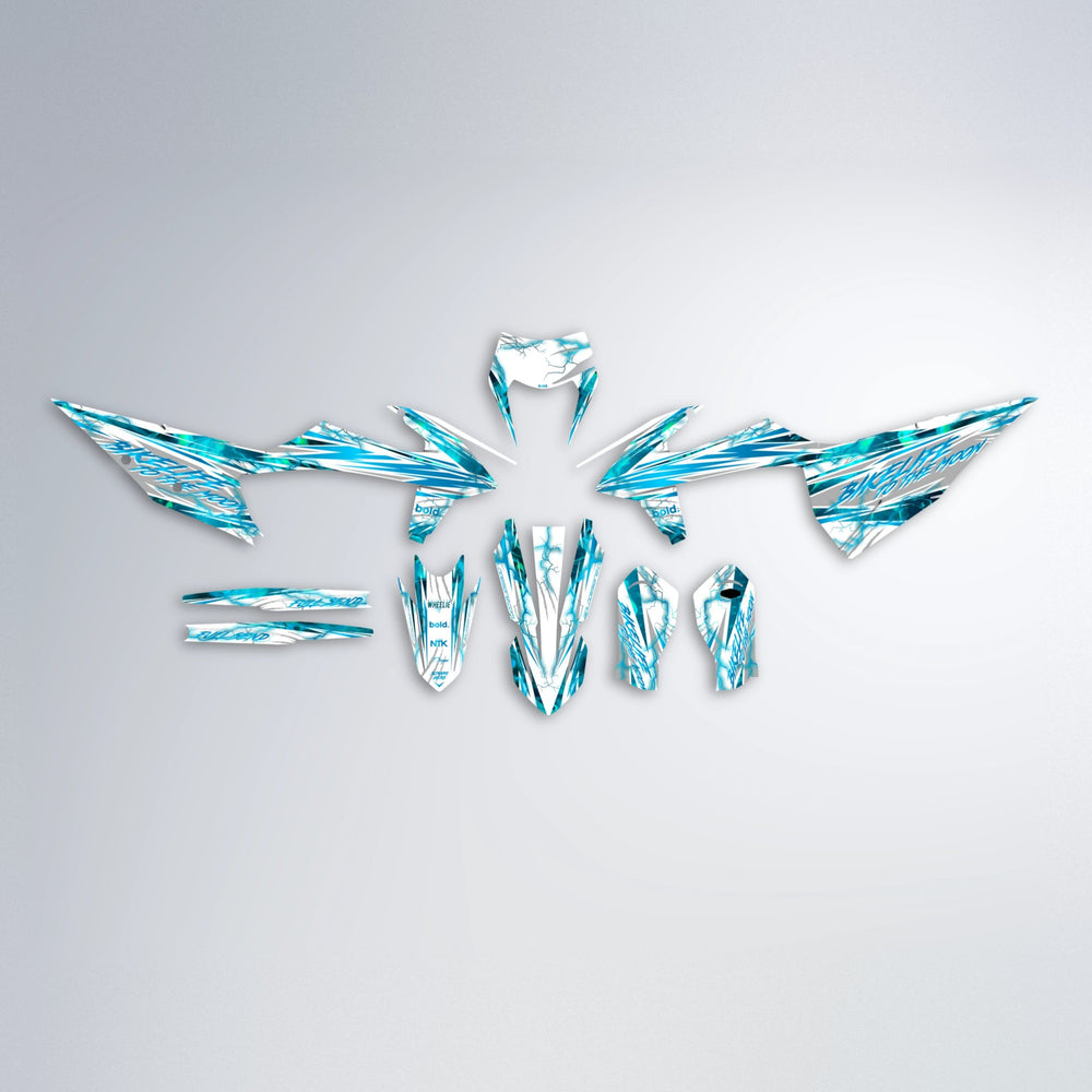 DIVINE graphics kit parts layout in Custom Colour