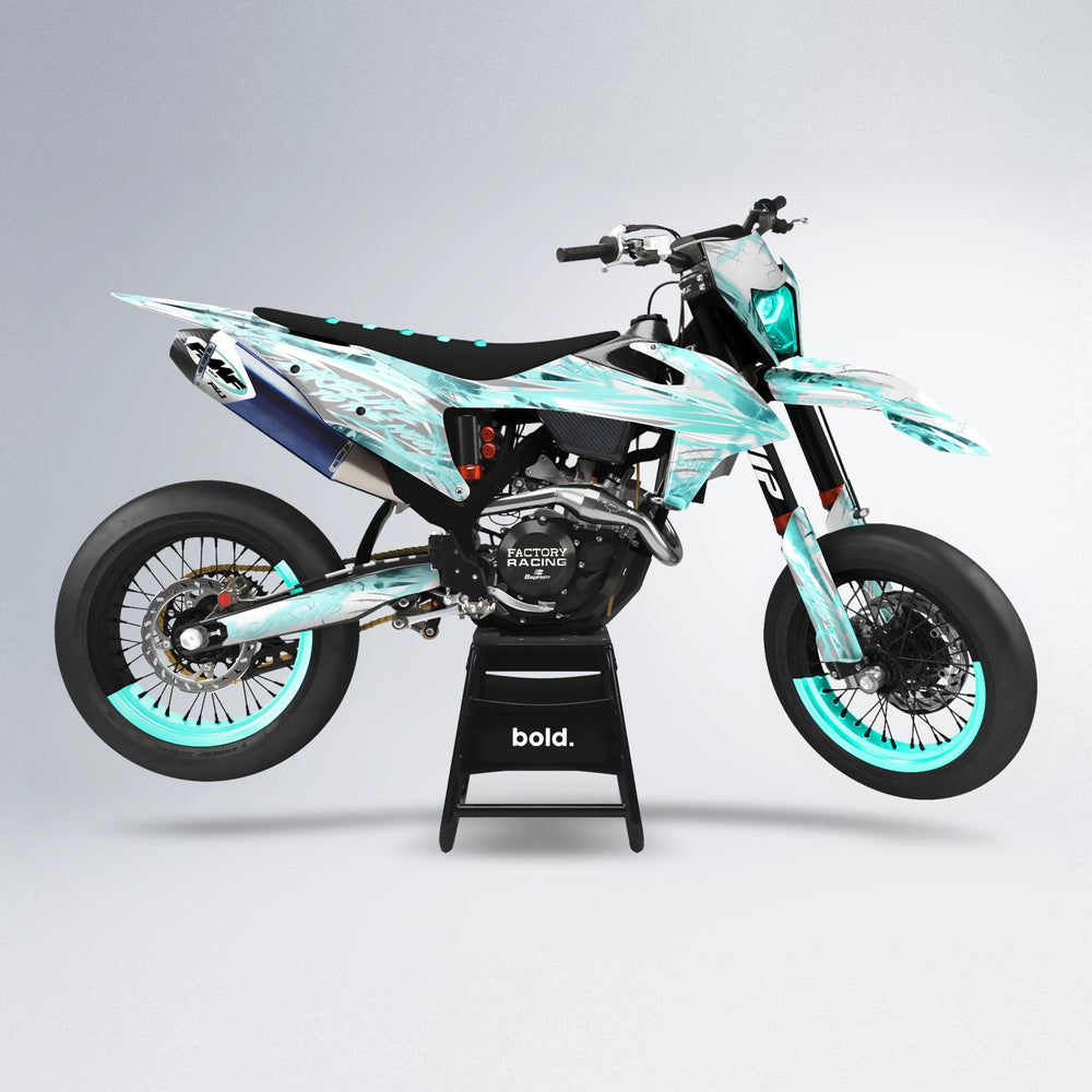 DIVINE supermoto graphics kit in Mint