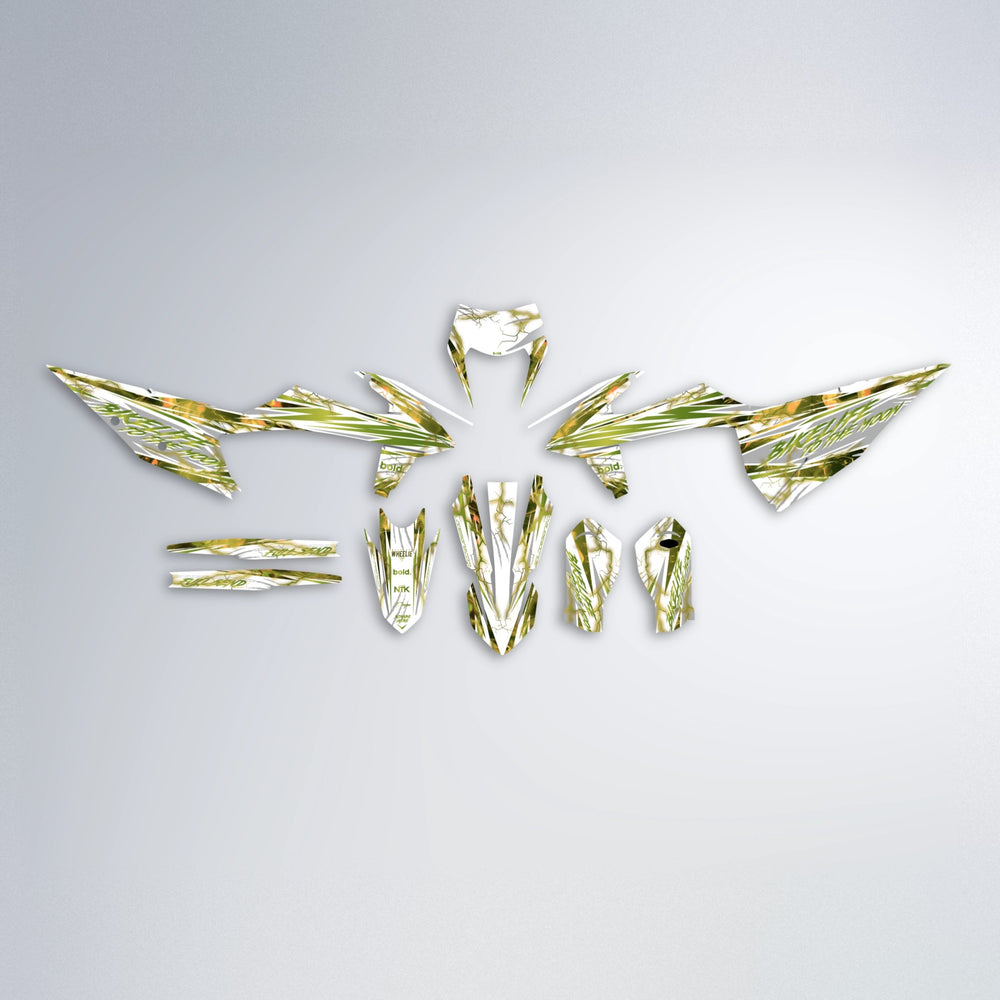 DIVINE graphics kit parts layout in Olive