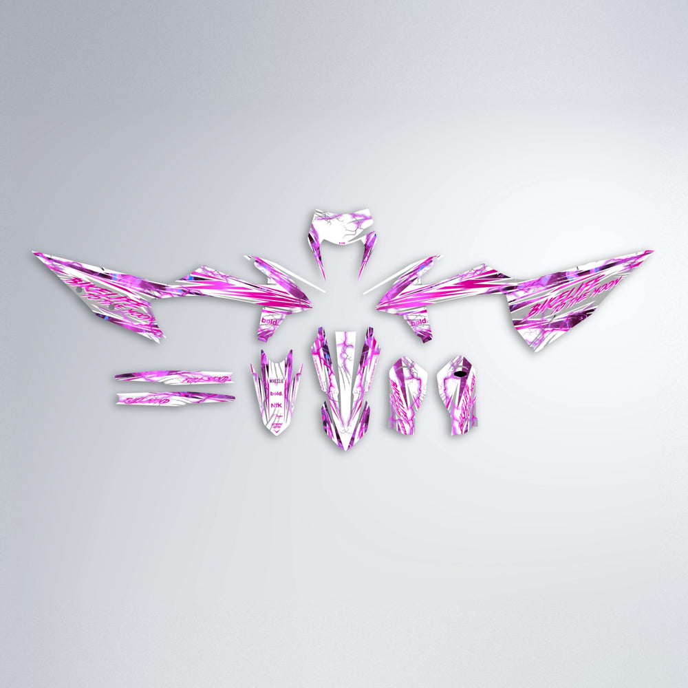 DIVINE graphics kit parts layout in Pink
