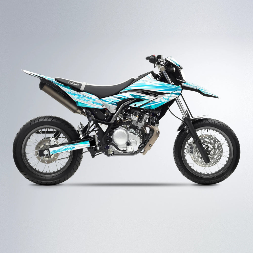 DIVINE Yamaha WR 125X supermoto graphics kit in Custom Colour