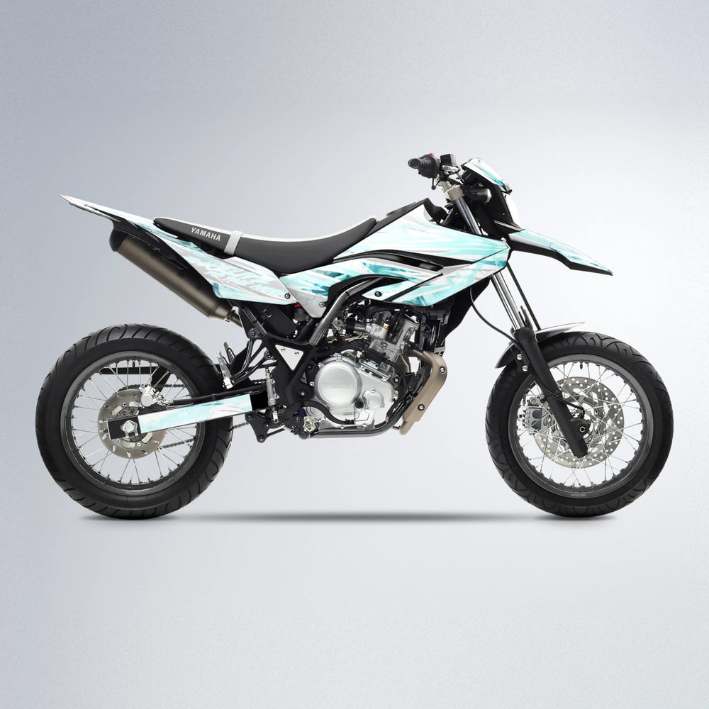 DIVINE Yamaha WR 125X supermoto graphics kit in Mint