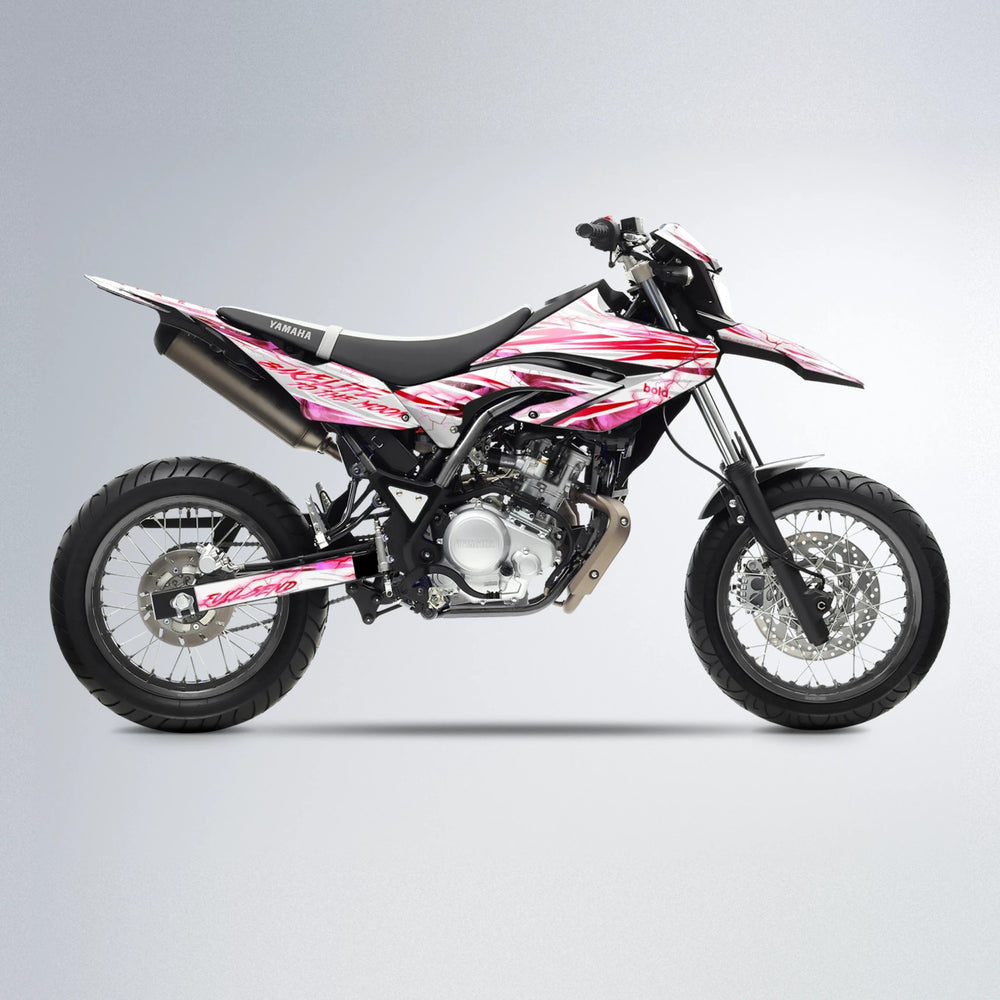 DIVINE Yamaha WR 125X supermoto graphics kit in Red