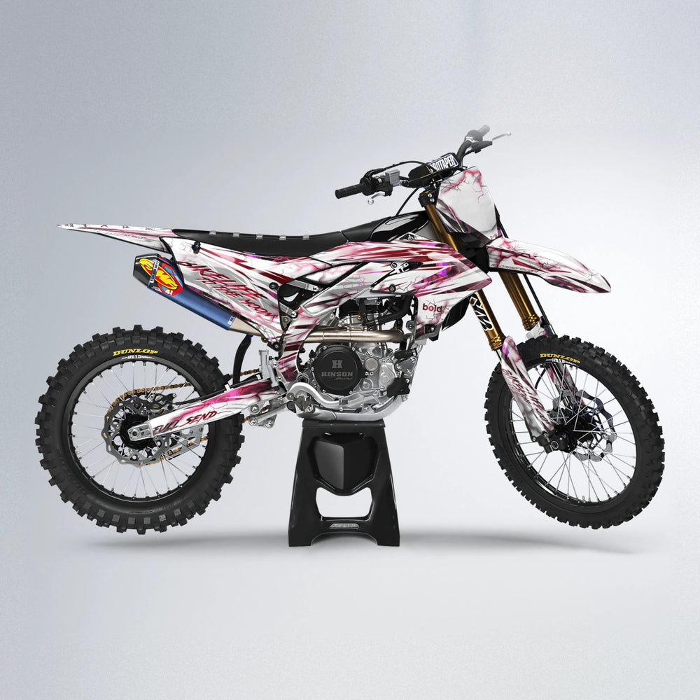 DIVINE Yamaha YZF MX motocross graphics kit in Black & Red