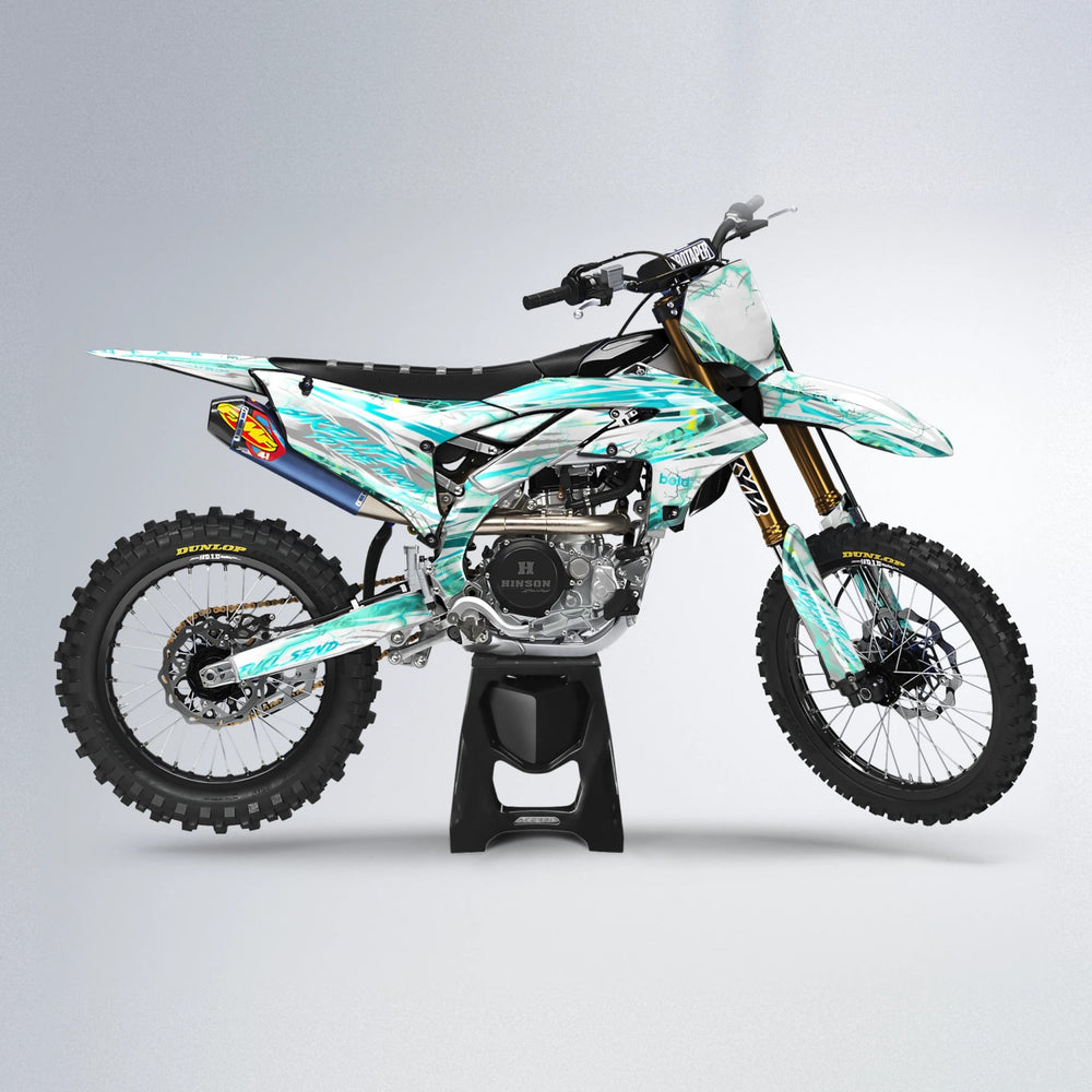 DIVINE Yamaha YZF MX motocross graphics kit in Teal