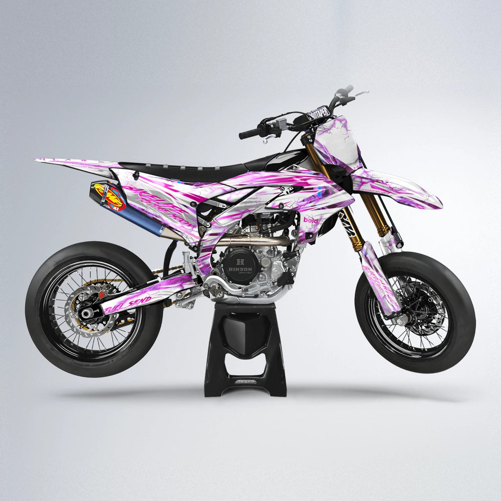 DIVINE Yamaha YZF SM supermoto graphics kit in Pink