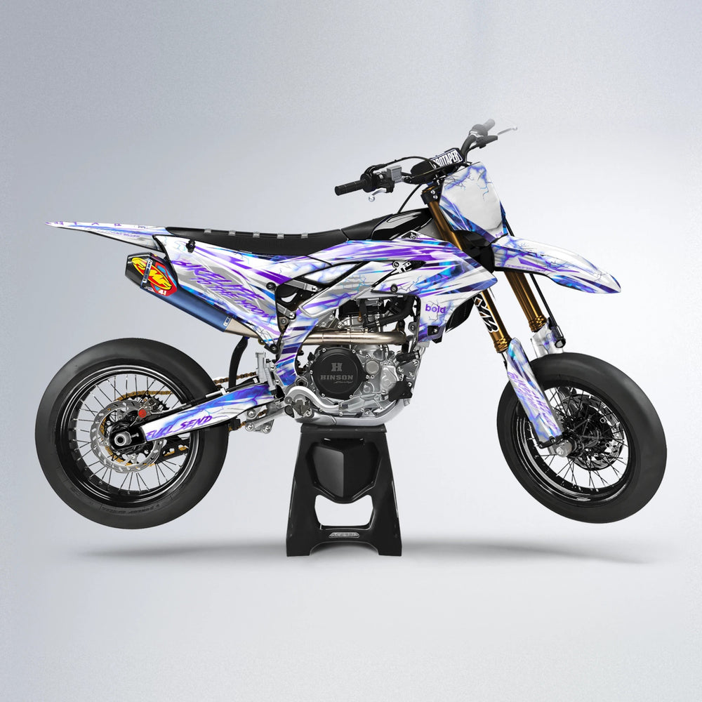 DIVINE Yamaha YZF SM supermoto graphics kit in Purple
