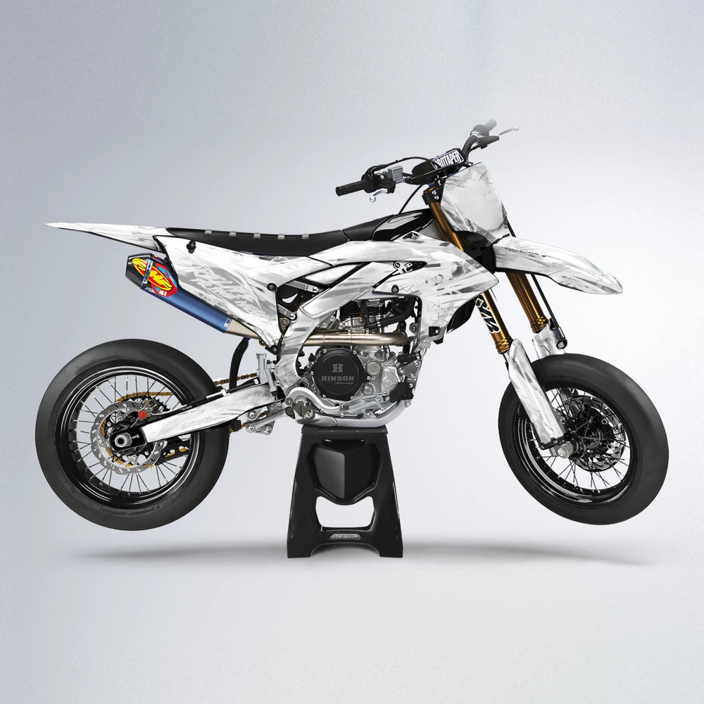 DIVINE Yamaha YZF SM supermoto graphics kit in White