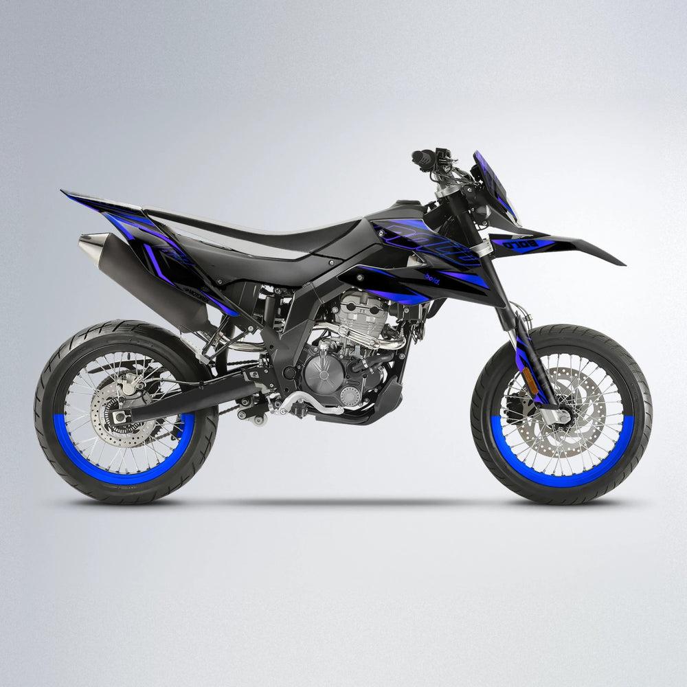 DORTOS Aprilia SX 125 supermoto graphics kit in Blue