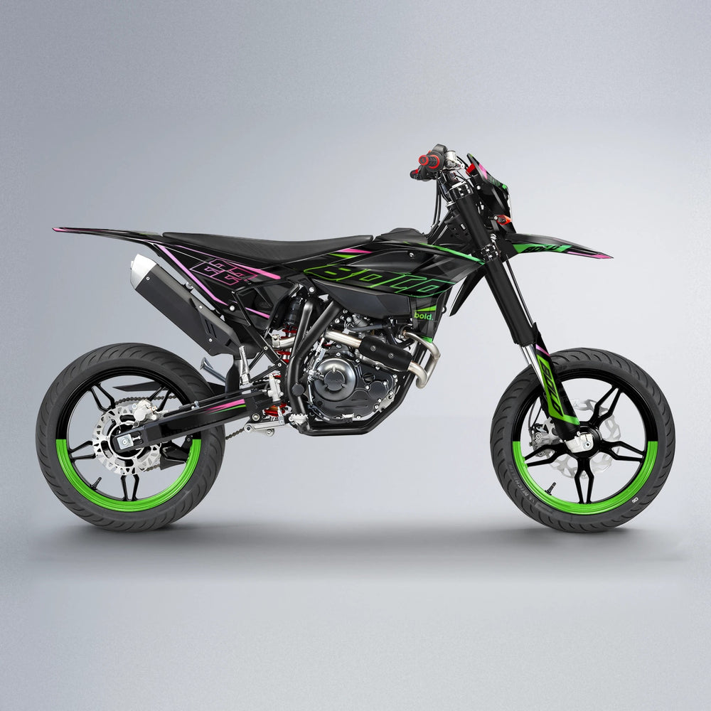 DORTOS Beta supermoto graphics kit in Green