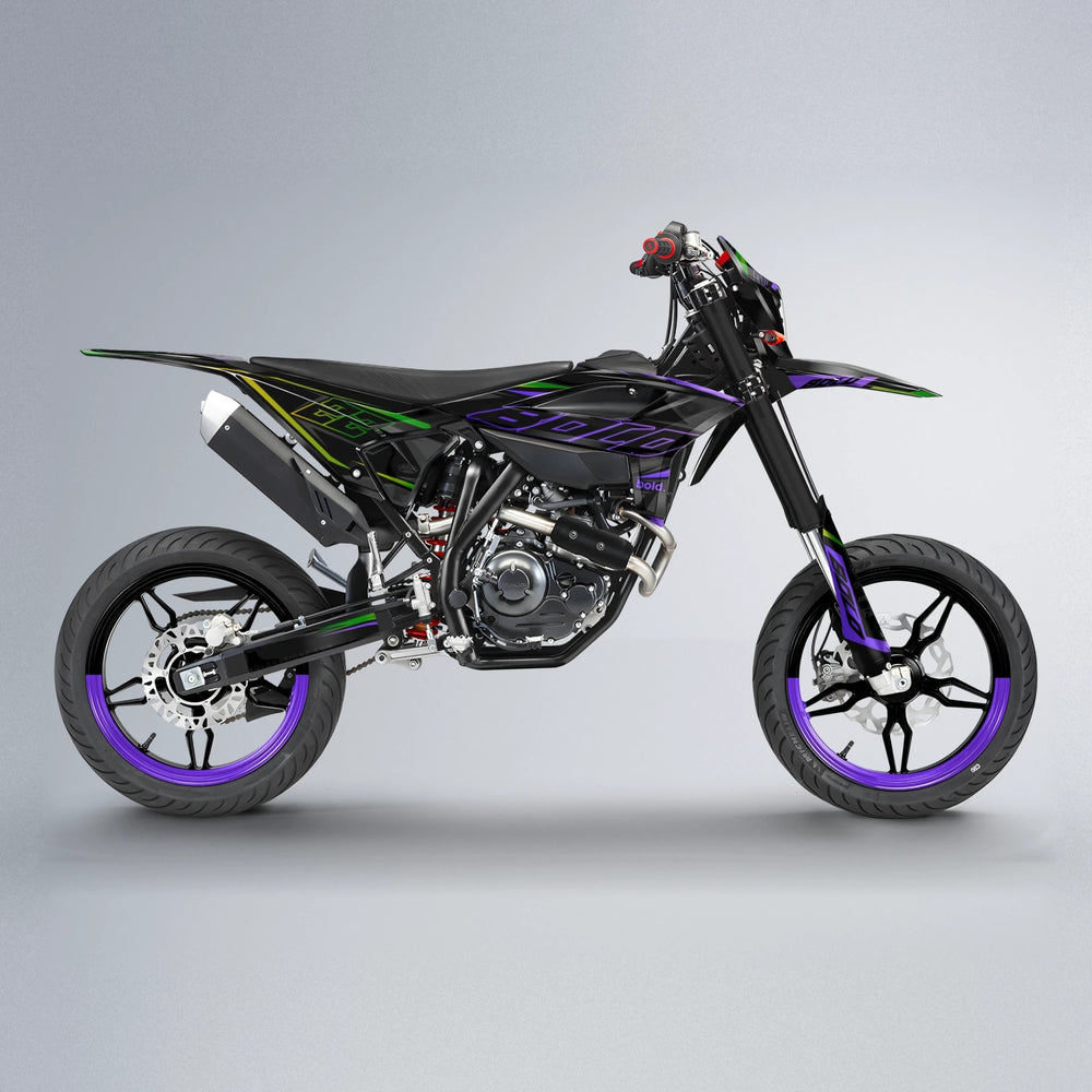 DORTOS Beta supermoto graphics kit in Purple