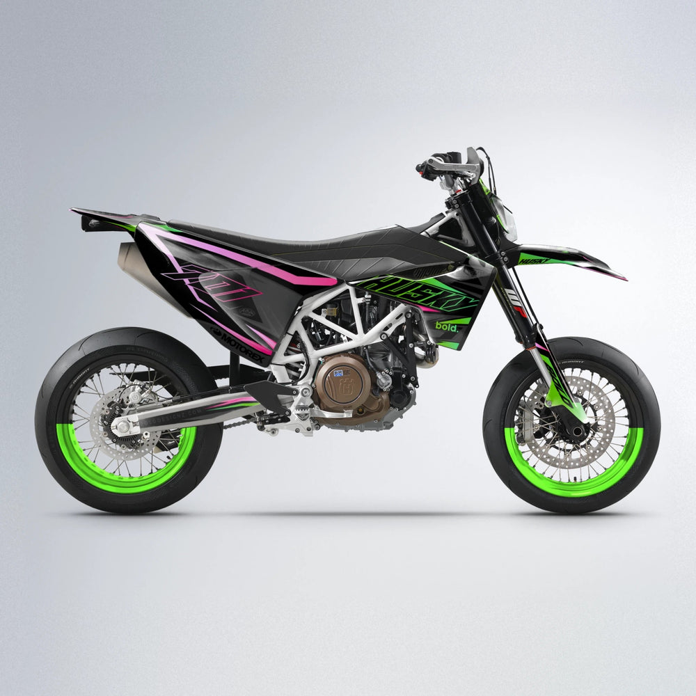 DORTOS Husqvarna 701 supermoto graphics kit in Green