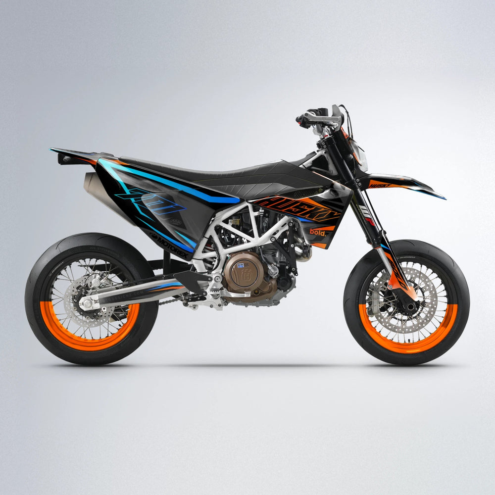 DORTOS Husqvarna 701 supermoto graphics kit in Orange
