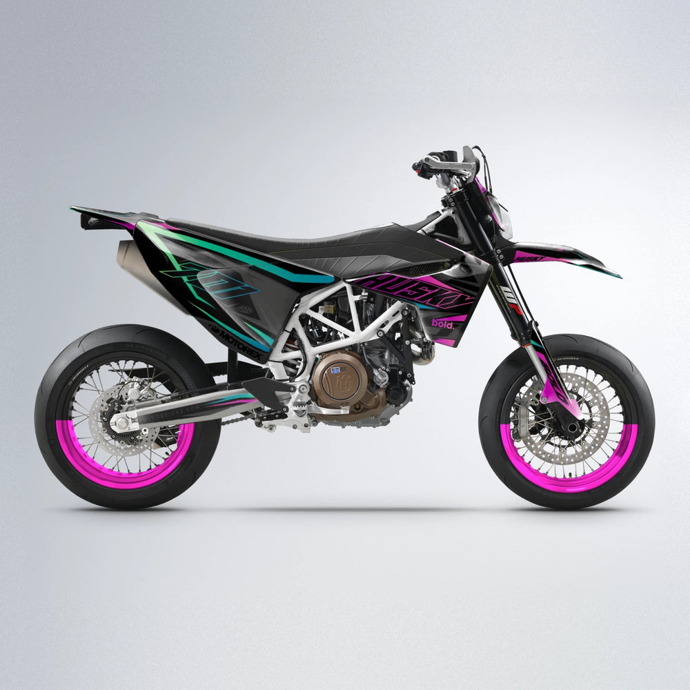 DORTOS Husqvarna 701 supermoto graphics kit in Pink