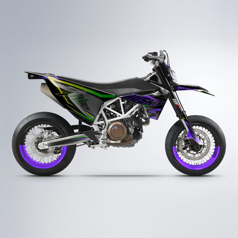 DORTOS Husqvarna 701 supermoto graphics kit in Purple