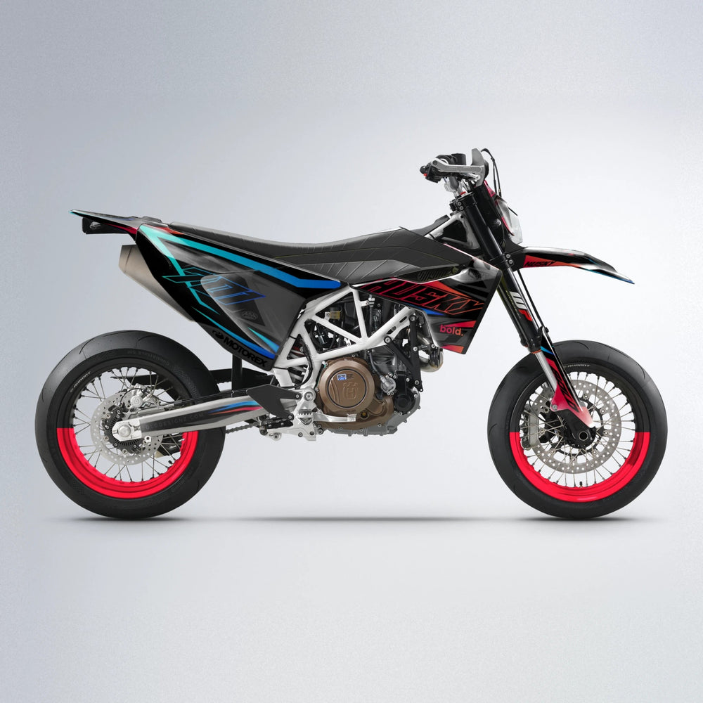 DORTOS Husqvarna 701 supermoto graphics kit in Red