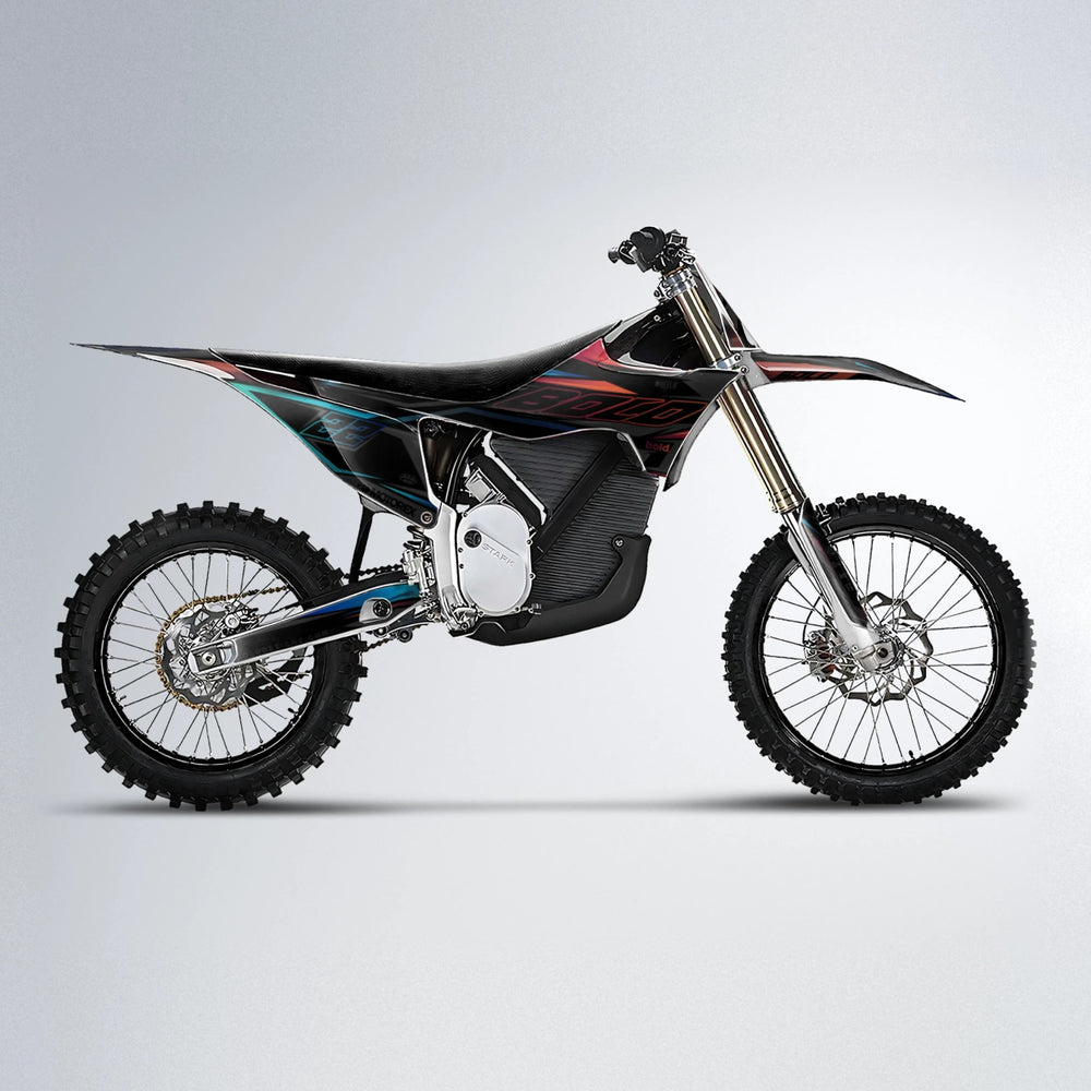 DORTOS Stark Varg MX motocross graphics kit in Black & Red