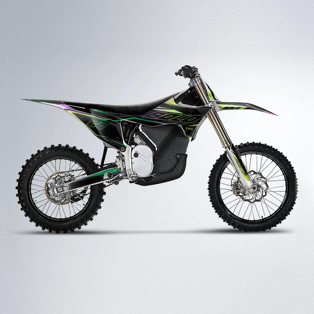 DORTOS Stark Varg MX motocross graphics kit in Purple & Yellow