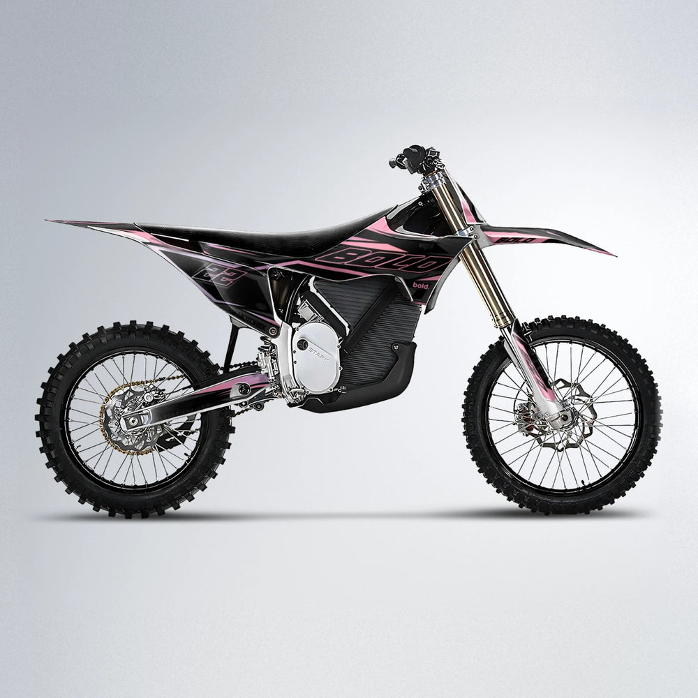 DORTOS Stark Varg MX motocross graphics kit in Sakura Pink