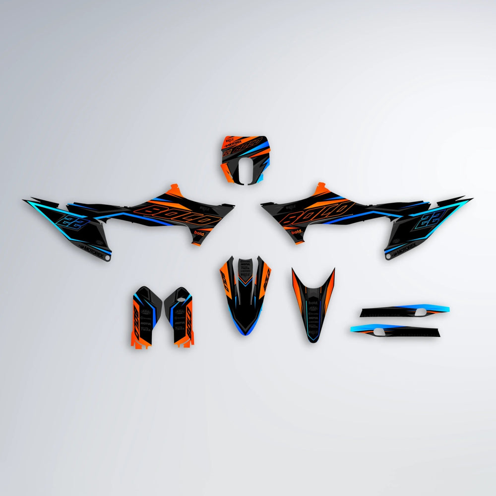 DORTOS Stark Varg SM graphics kit parts layout in Custom Colour