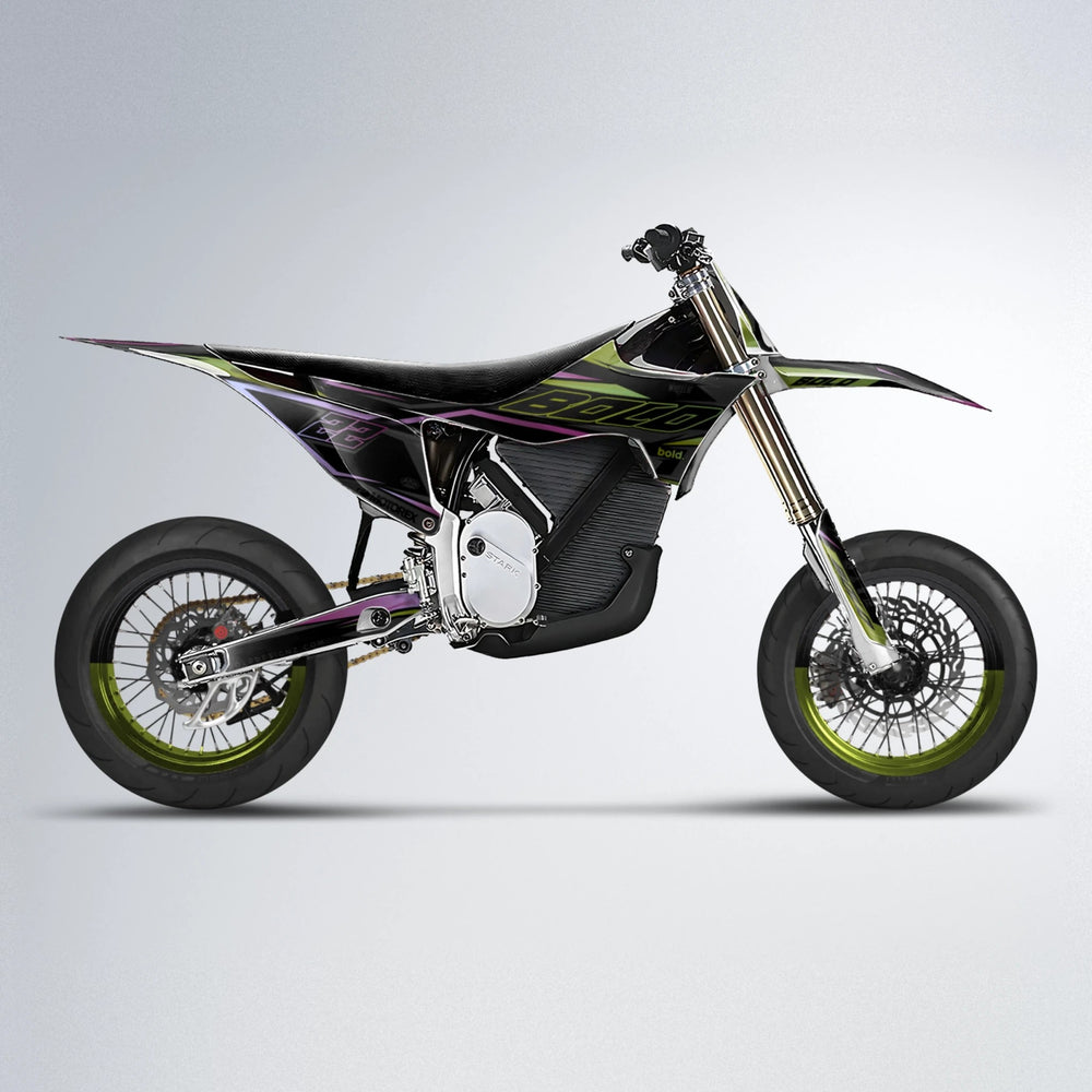 DORTOS Stark Varg SM supermoto graphics kit in Olive