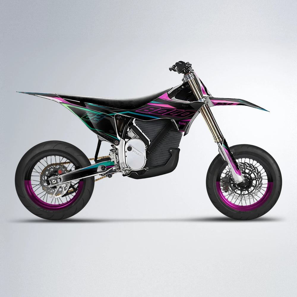 DORTOS Stark Varg SM supermoto graphics kit in Pink