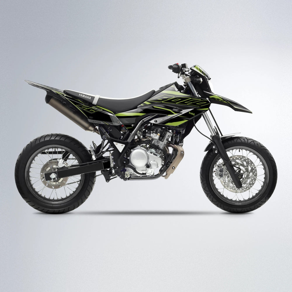 DORTOS Yamaha WR 125X supermoto graphics kit in Olive